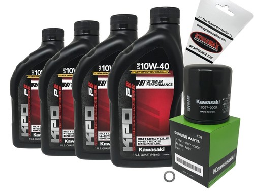 Kawasaki oem oil change kit - oem,